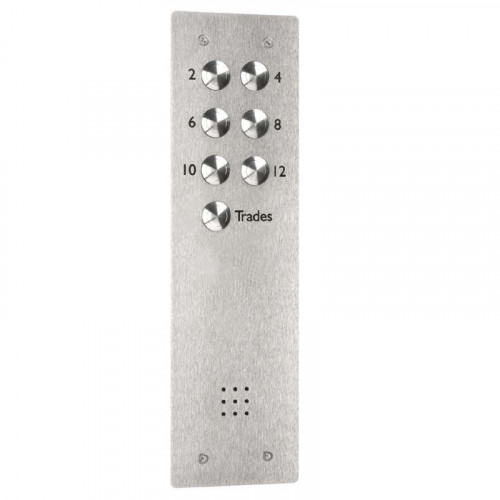 Bell System 7 Button Vandal Resistant Flush Door Entry Panel