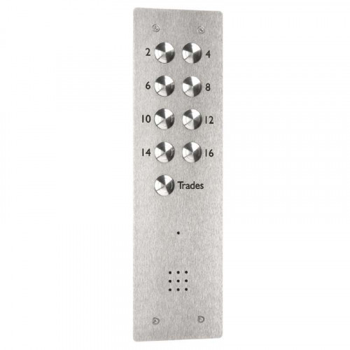 Bell System 9 Button Vandal Resistant Flush Door Entry Panel