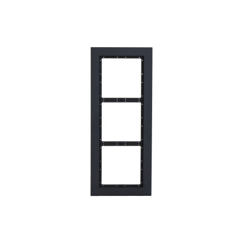 3 Module Anodised Aluminium Surround Fascia Plate for VTO4202FB-MX Series, Black Finish