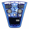 Eaton External Radio Sounder Backplate with Strobe, Blue Lens - Rqs Cover